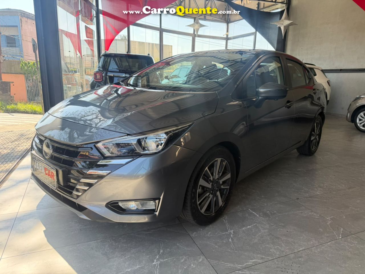 NISSAN   VERSA ADVANCE 1.6 16V FLEX AUT.   CINZA 2024 1.6 FLEX - Loja