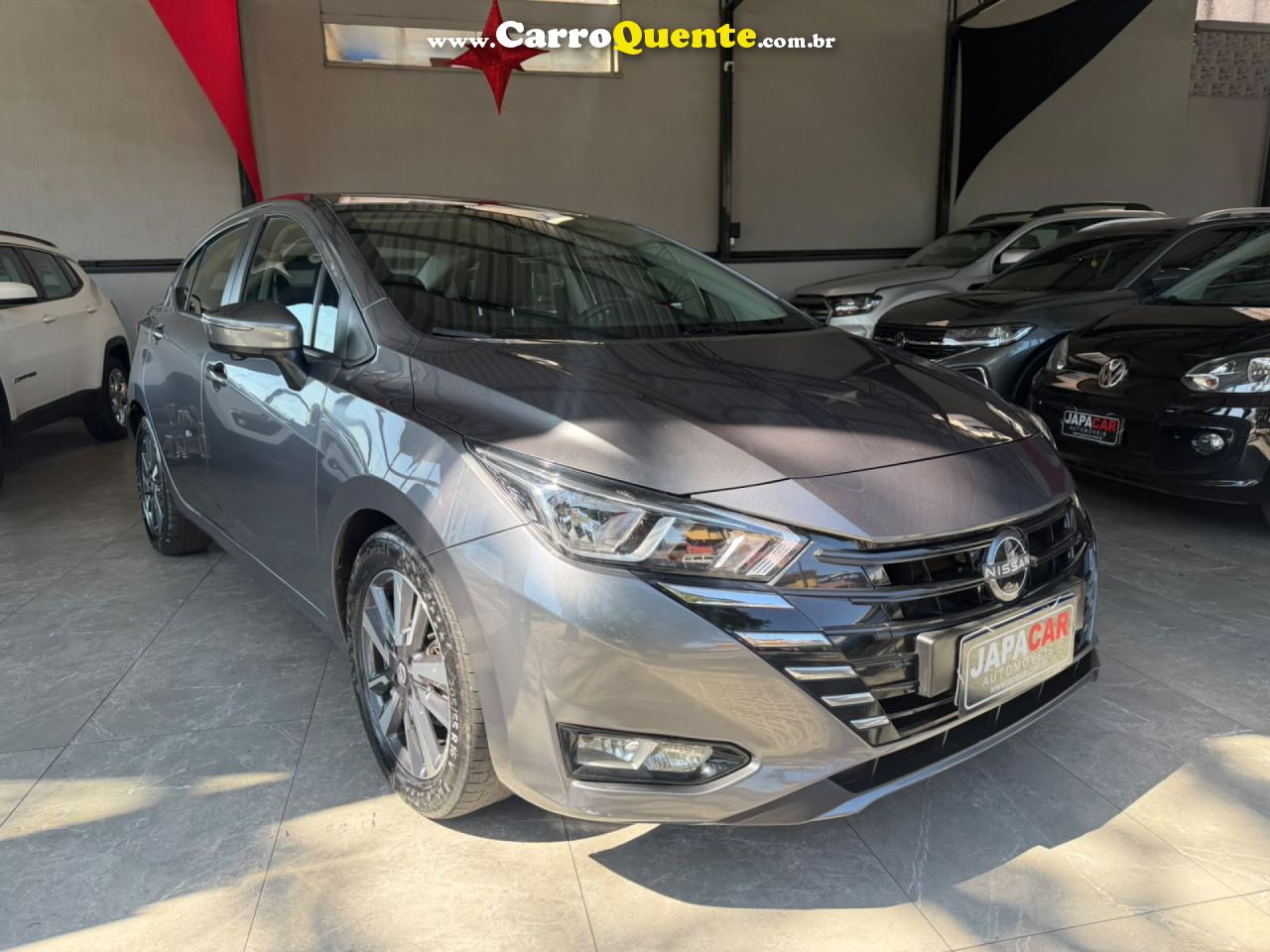 NISSAN   VERSA ADVANCE 1.6 16V FLEX AUT.   CINZA 2024 1.6 FLEX - Loja