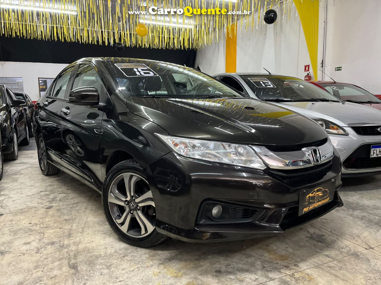 HONDA   CITY SEDAN EX 1.5 FLEX 16V 4P AUT.   MARROM 2016 1.5 FLEX - Loja