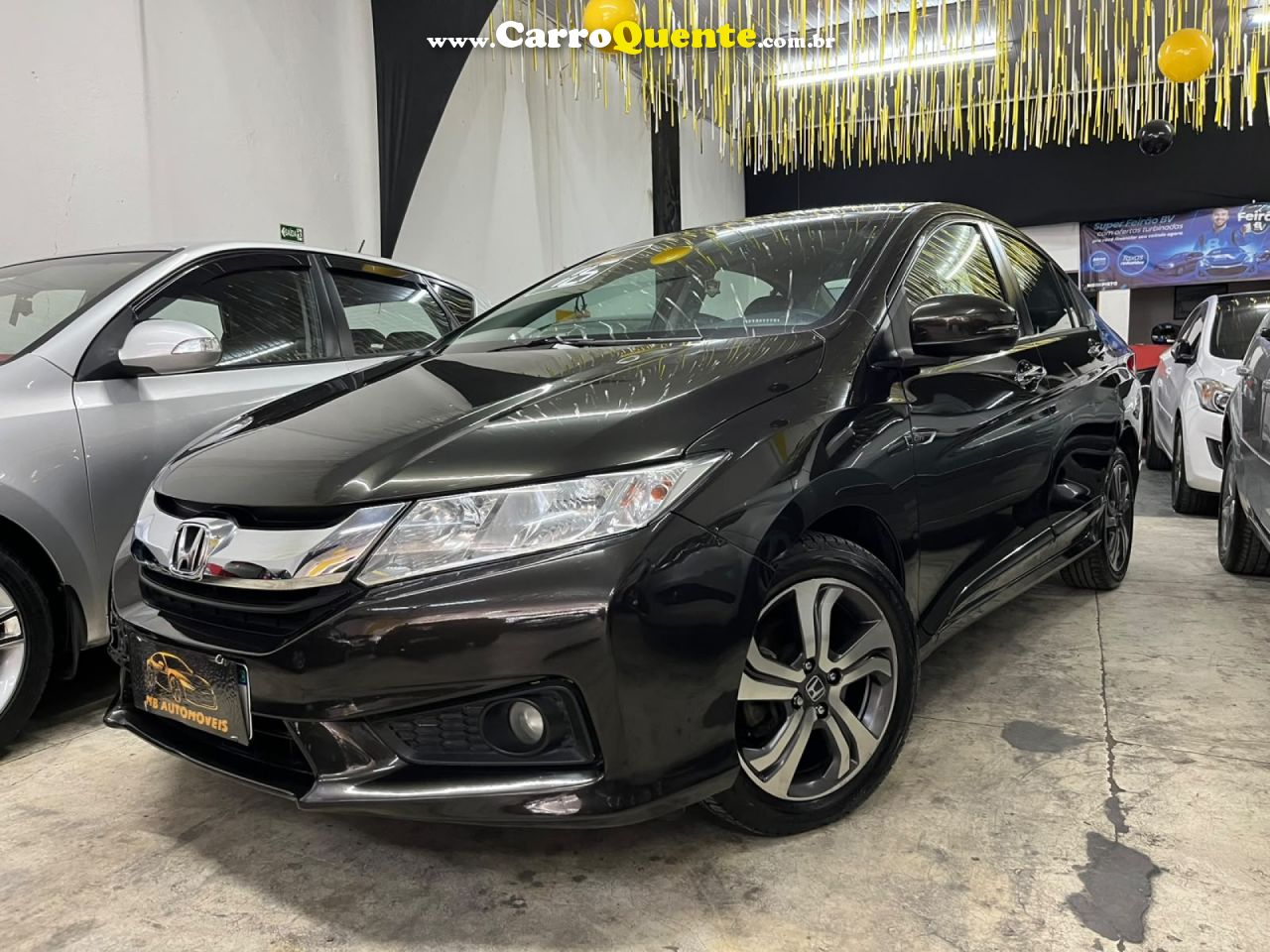 HONDA   CITY SEDAN EX 1.5 FLEX 16V 4P AUT.   MARROM 2016 1.5 FLEX - Loja