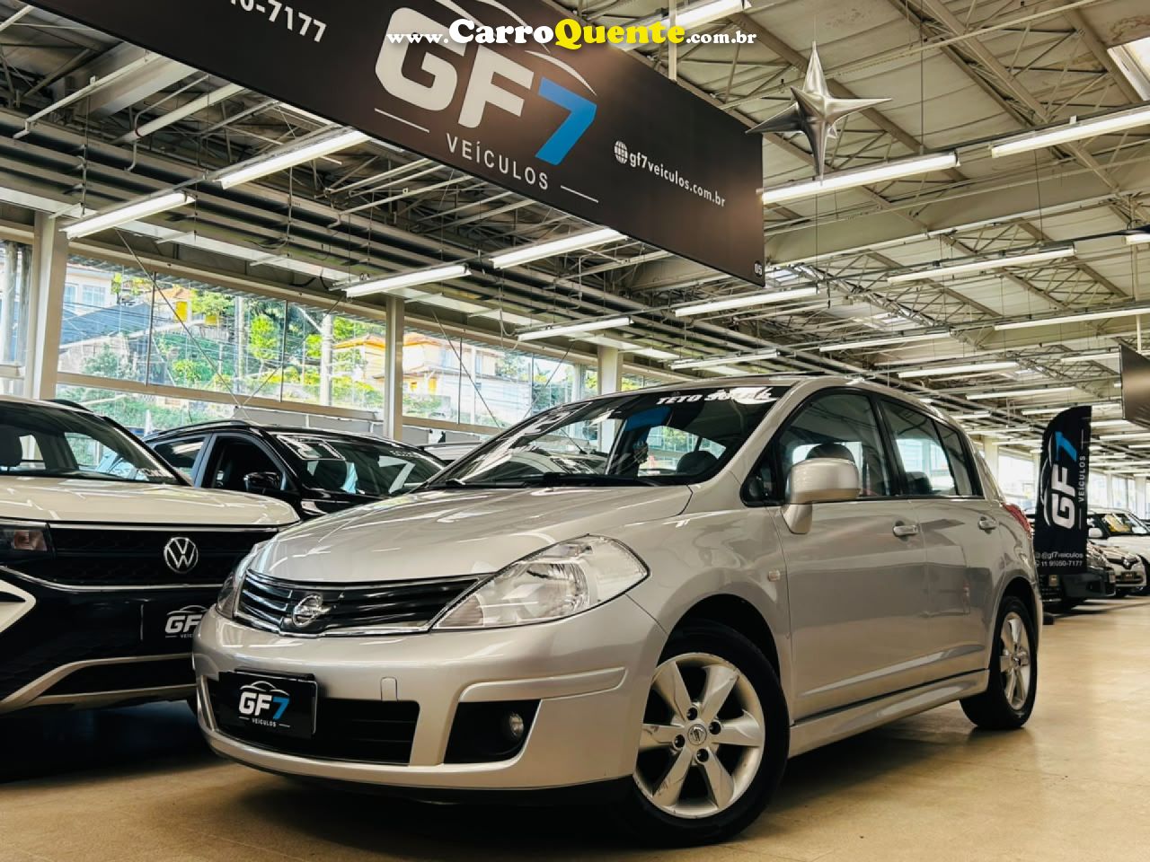 NISSAN   TIIDA SL 1.81.8 FLEX 16V AUT.   PRATA 2012 1.8 FLEX - Loja