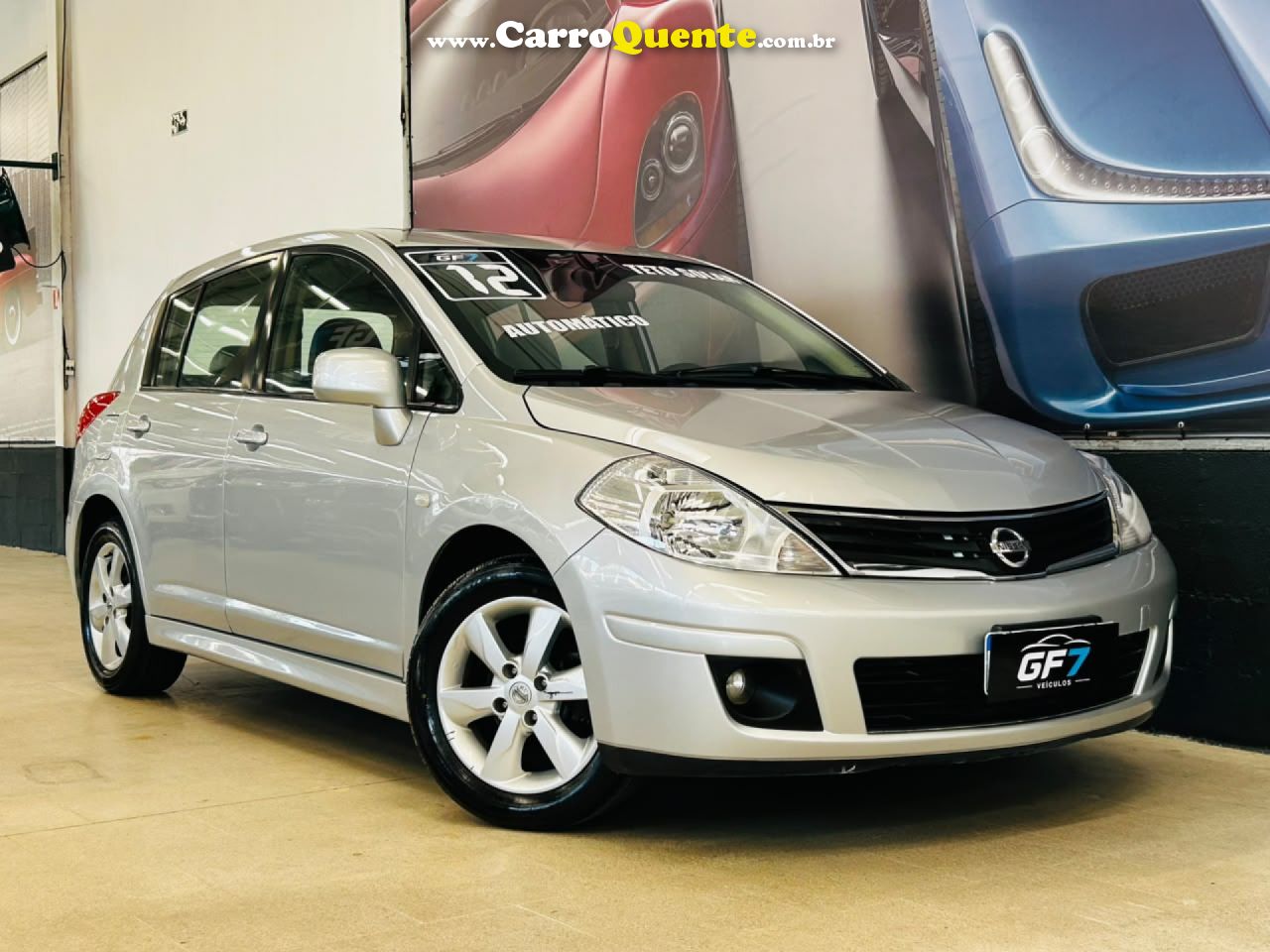 NISSAN   TIIDA SL 1.81.8 FLEX 16V AUT.   PRATA 2012 1.8 FLEX - Loja