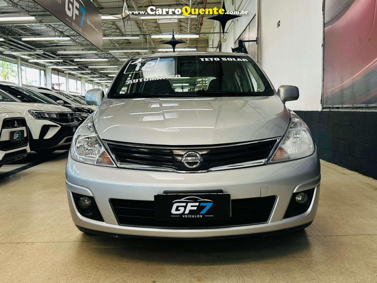 NISSAN   TIIDA SL 1.81.8 FLEX 16V AUT.   PRATA 2012 1.8 FLEX - Loja