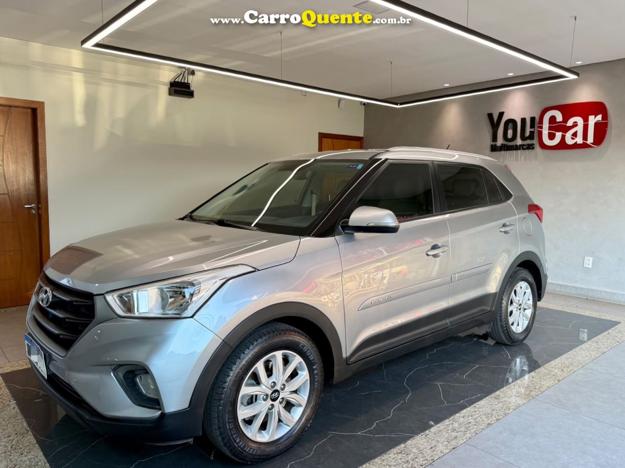 HYUNDAI   CRETA ACTION 1.6 16V FLEX AUT.   PRATA 2022 1.6 FLEX - Loja