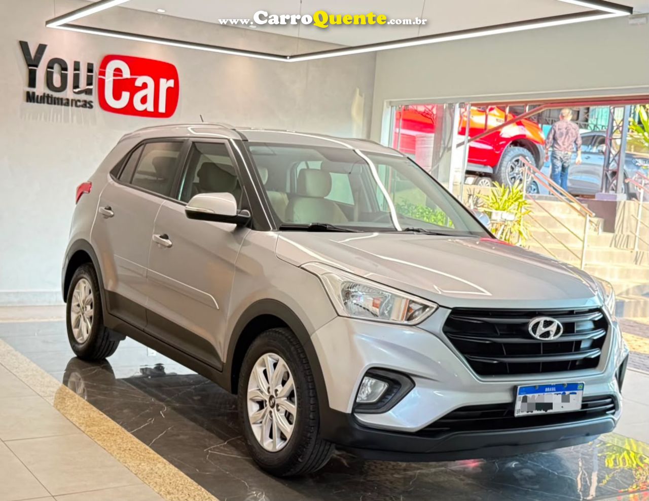 HYUNDAI   CRETA ACTION 1.6 16V FLEX AUT.   PRATA 2022 1.6 FLEX - Loja