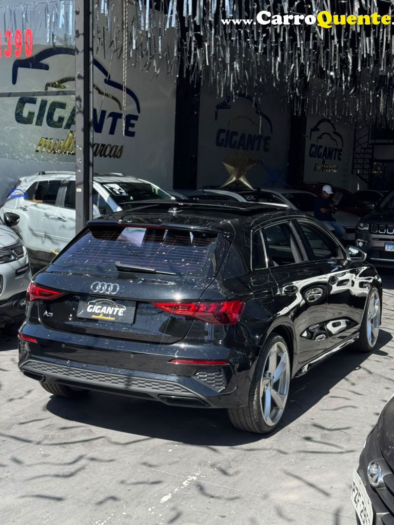 AUDI   A3 SPORTBACK S-LINE 2.0 TFSI S-TRO.HIB.   PRETO 2022 2.0 GASOLINA - Loja