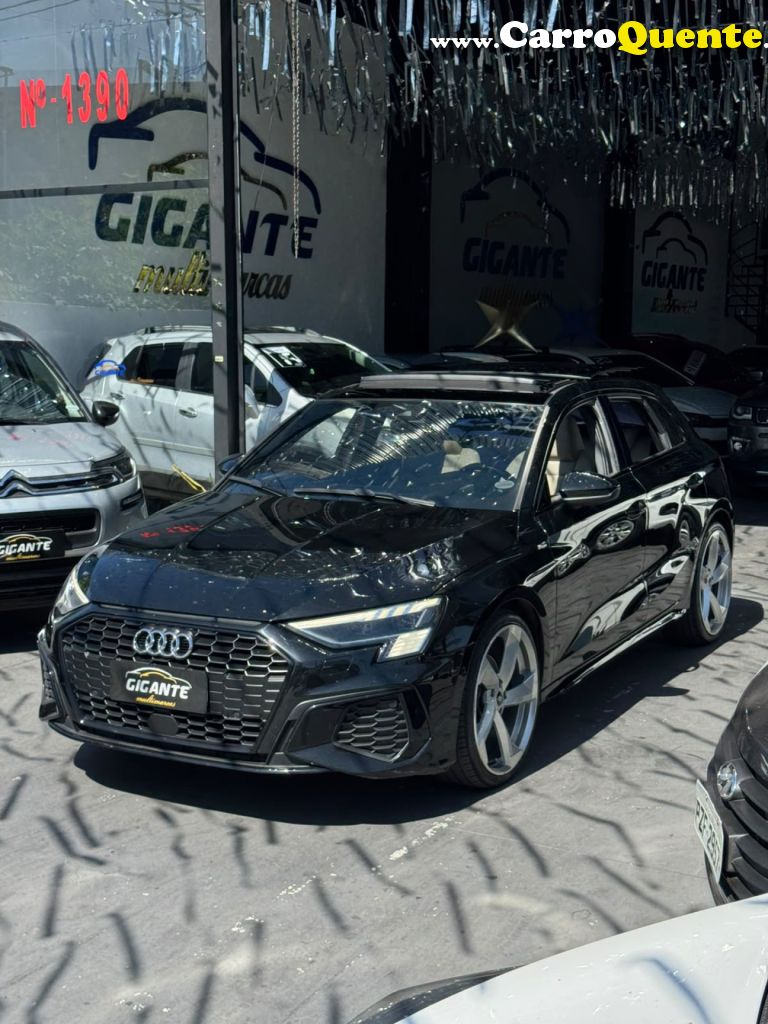 AUDI   A3 SPORTBACK S-LINE 2.0 TFSI S-TRO.HIB.   PRETO 2022 2.0 GASOLINA - Loja