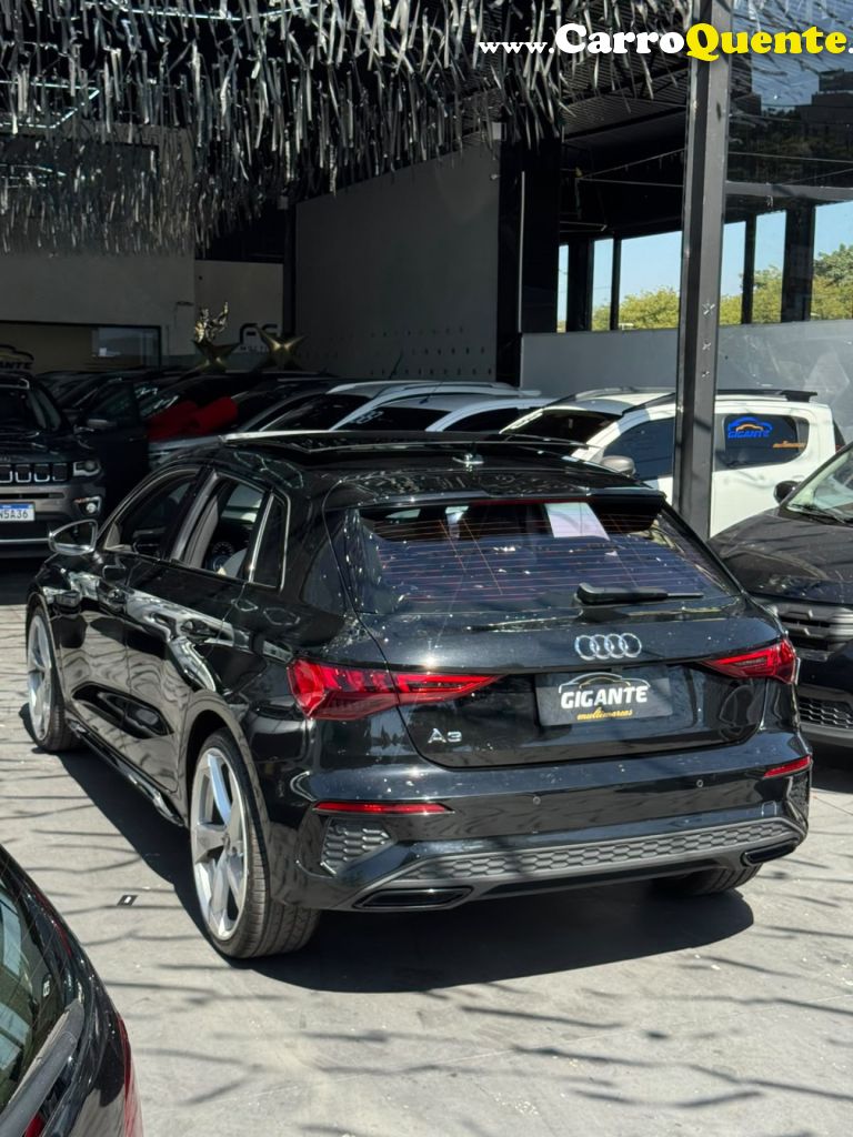AUDI   A3 SPORTBACK S-LINE 2.0 TFSI S-TRO.HIB.   PRETO 2022 2.0 GASOLINA - Loja