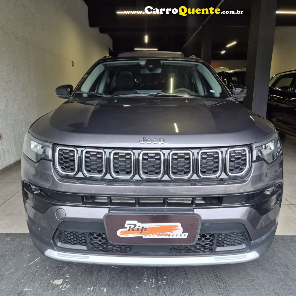 JEEP   COMPASS LONG. T270 1.3 TB 4X2 FLEX AUT.   CINZA 2025 1.3 FLEX - Loja