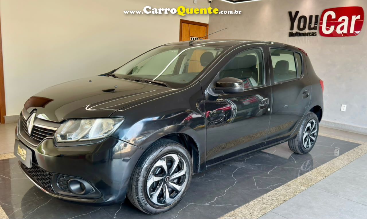 RENAULT   SANDERO EXPRESSION FLEX 1.0 12V 5P   PRETO 2017 1.0 FLEX - Loja
