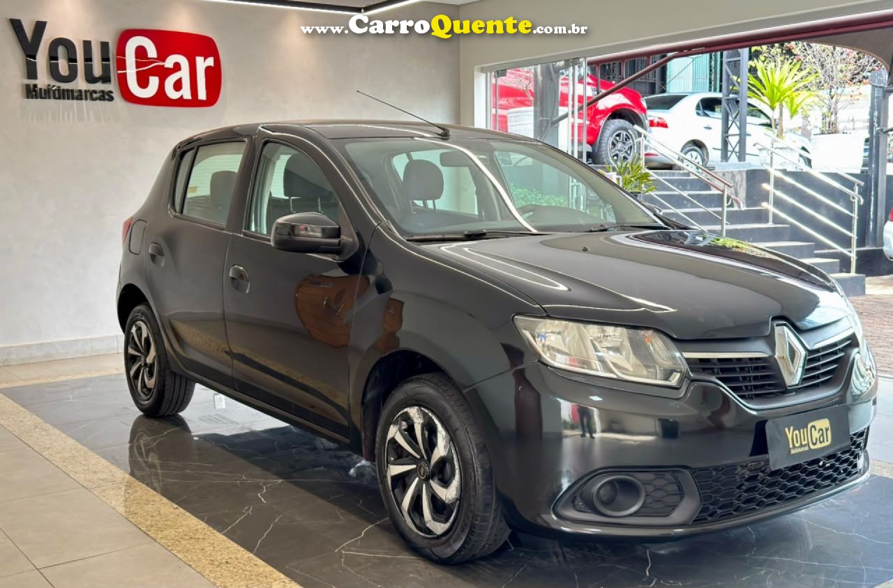 RENAULT   SANDERO EXPRESSION FLEX 1.0 12V 5P   PRETO 2017 1.0 FLEX - Loja