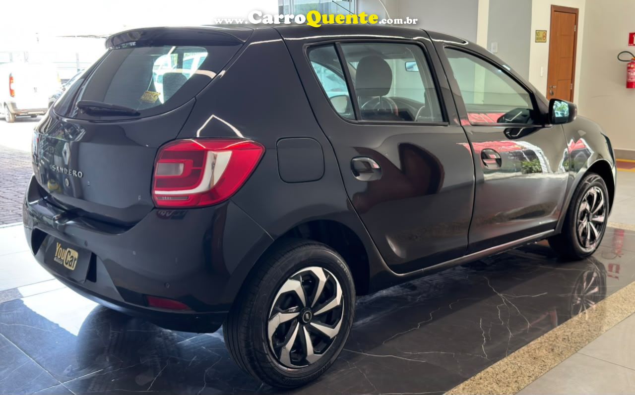 RENAULT   SANDERO EXPRESSION FLEX 1.0 12V 5P   PRETO 2017 1.0 FLEX - Loja