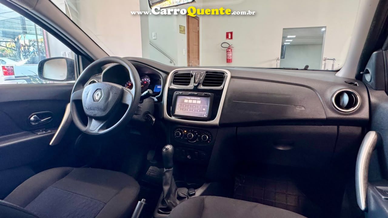 RENAULT   SANDERO EXPRESSION FLEX 1.0 12V 5P   PRETO 2017 1.0 FLEX - Loja