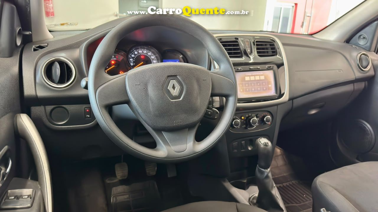 RENAULT   SANDERO EXPRESSION FLEX 1.0 12V 5P   PRETO 2017 1.0 FLEX - Loja