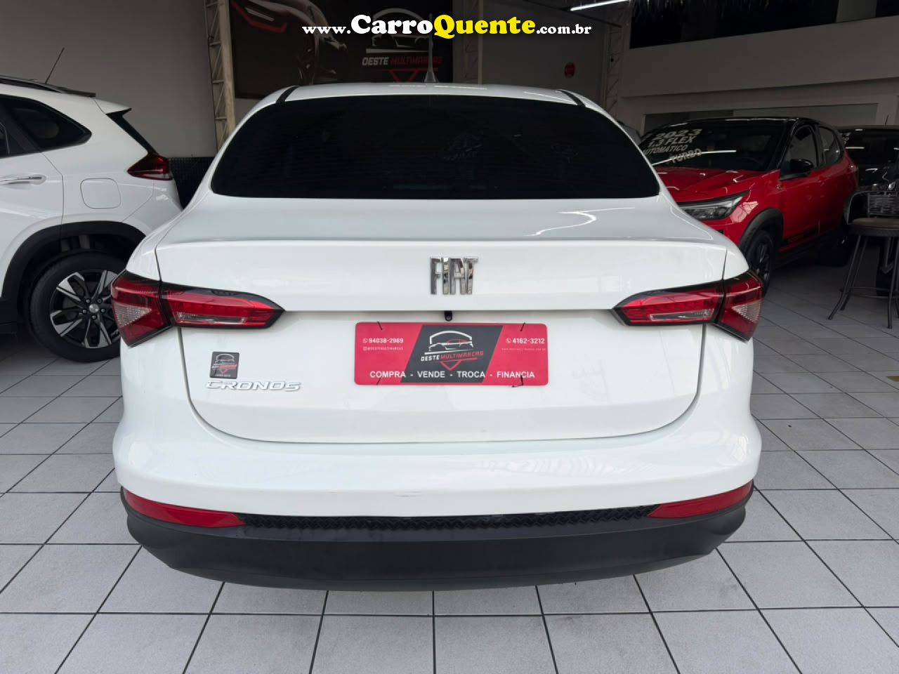 FIAT   CRONOS DRIVE GSR 1.3 8V FLEX   BRANCO 2019 1.3 FLEX - Loja