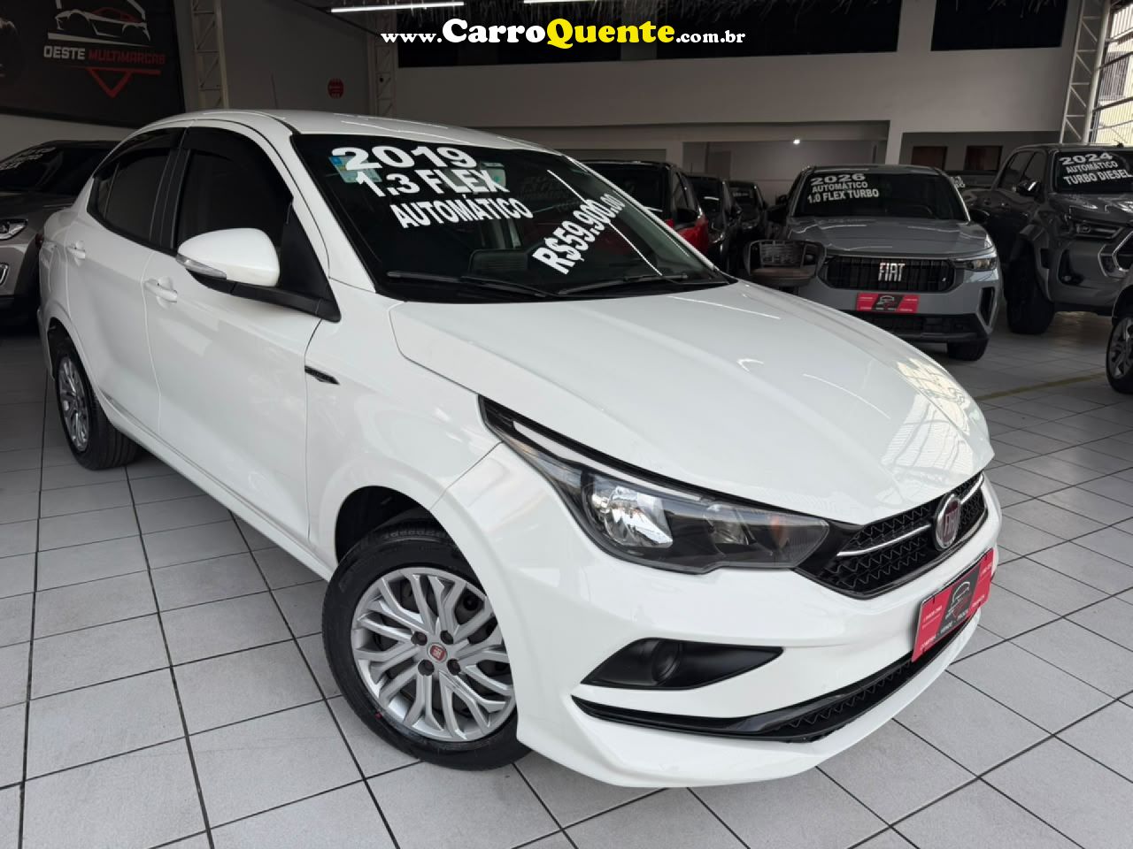 FIAT   CRONOS DRIVE GSR 1.3 8V FLEX   BRANCO 2019 1.3 FLEX - Loja