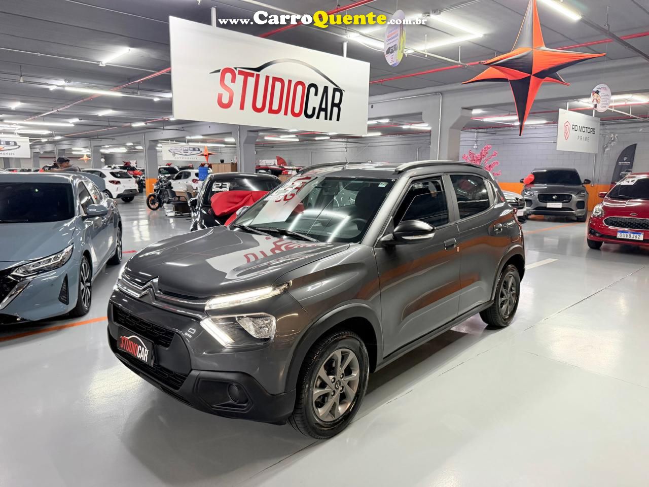 CITROËN   C3 FEEL 1.6 FLEX 16V 5P MEC.   CINZA 2023 1.6 FLEX - Loja