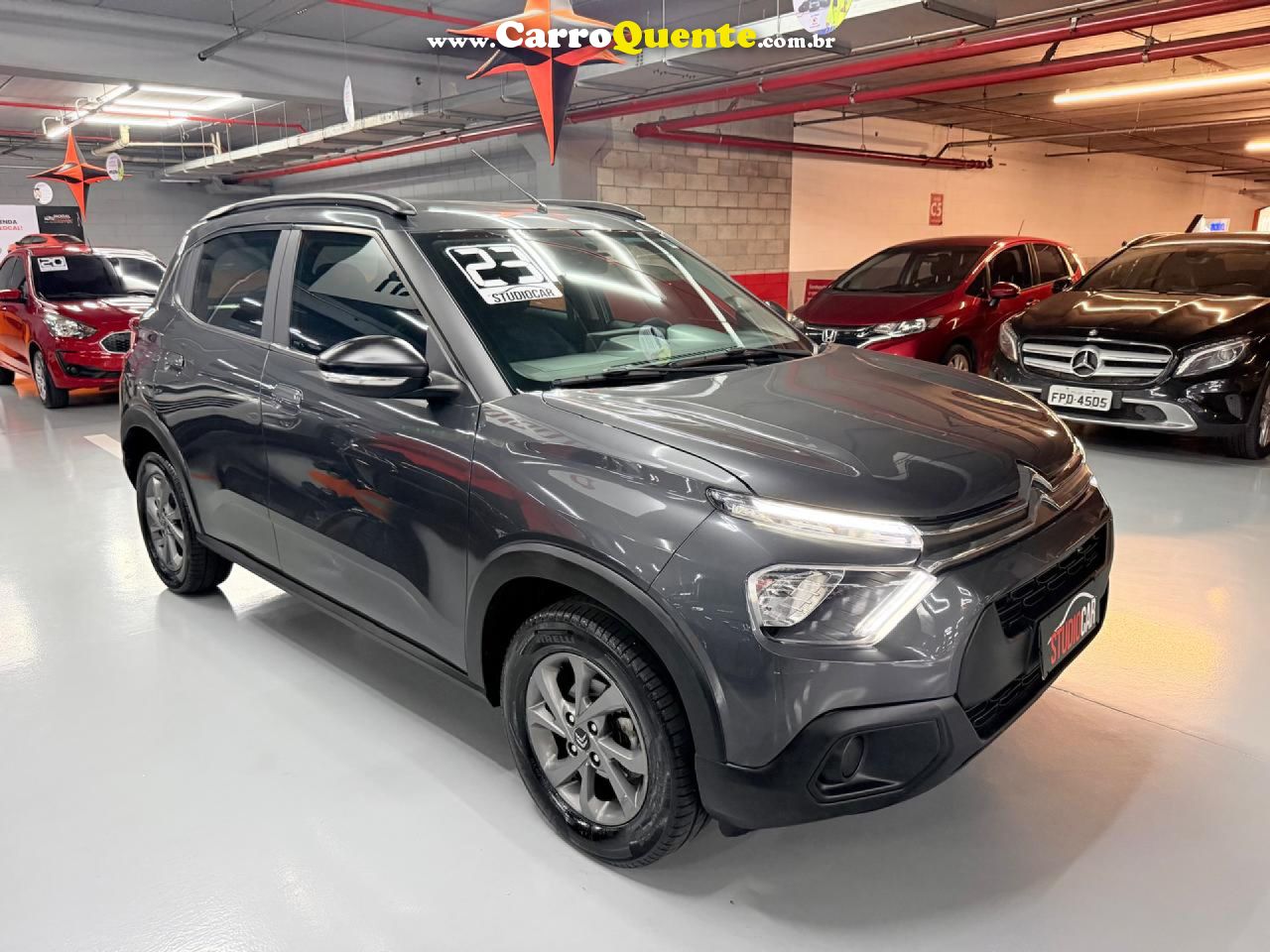 CITROËN   C3 FEEL 1.6 FLEX 16V 5P MEC.   CINZA 2023 1.6 FLEX - Loja
