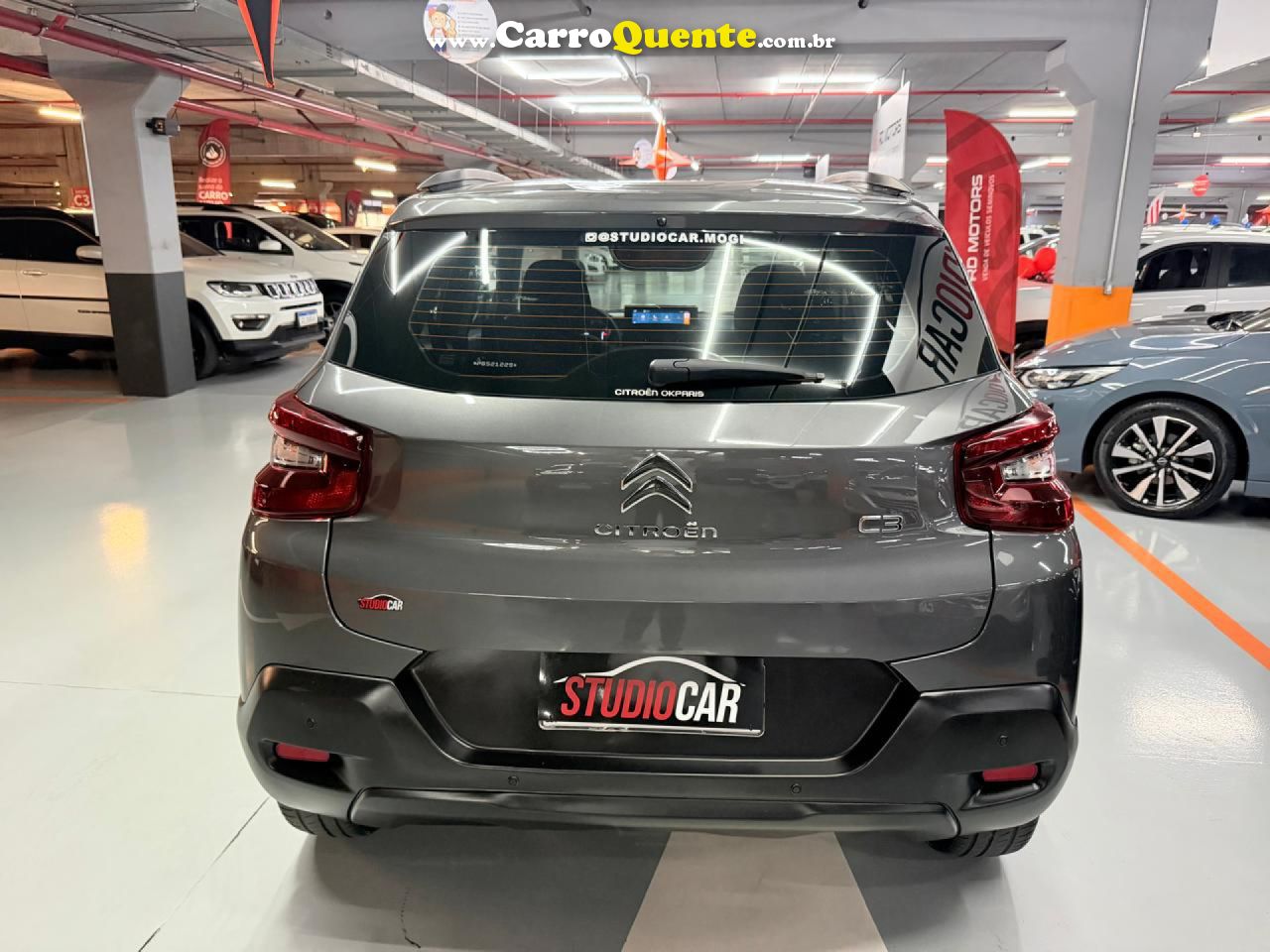 CITROËN   C3 FEEL 1.6 FLEX 16V 5P MEC.   CINZA 2023 1.6 FLEX - Loja