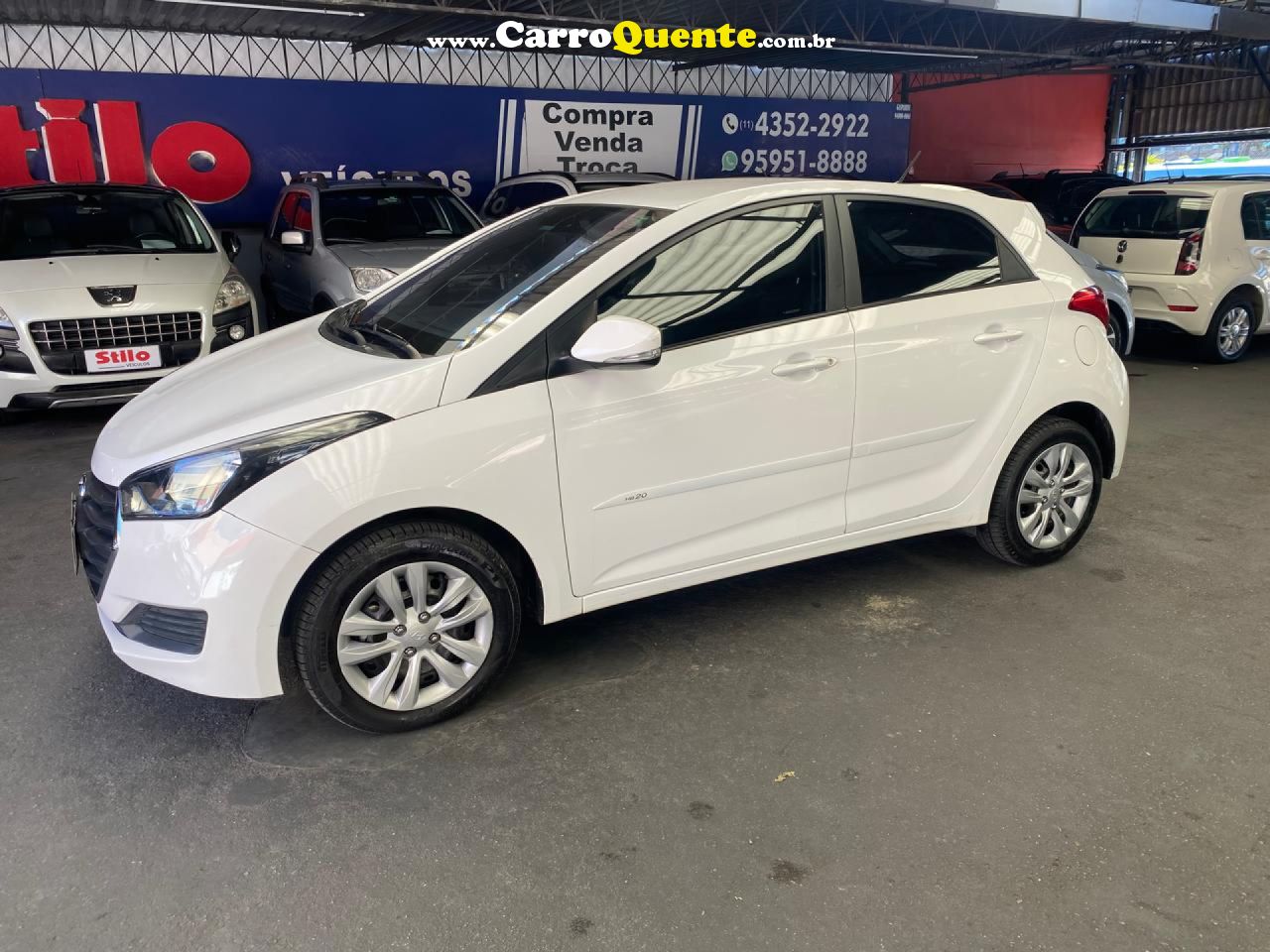 HYUNDAI   HB20 C.C.PLUSC.STYLE 1.6 FLEX 16V MEC.   BRANCO 2018 1.6 FLEX - Loja