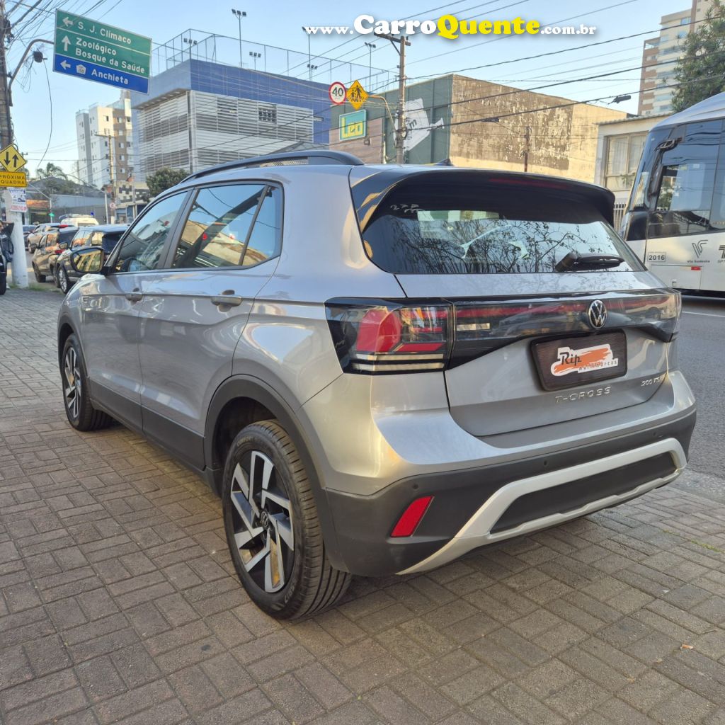 VOLKSWAGEN   T-CROSS COMFOR. 200 TSI 1.0 FLEX 5P AUT.   PRATA 2025 1.0 FLEX - Loja