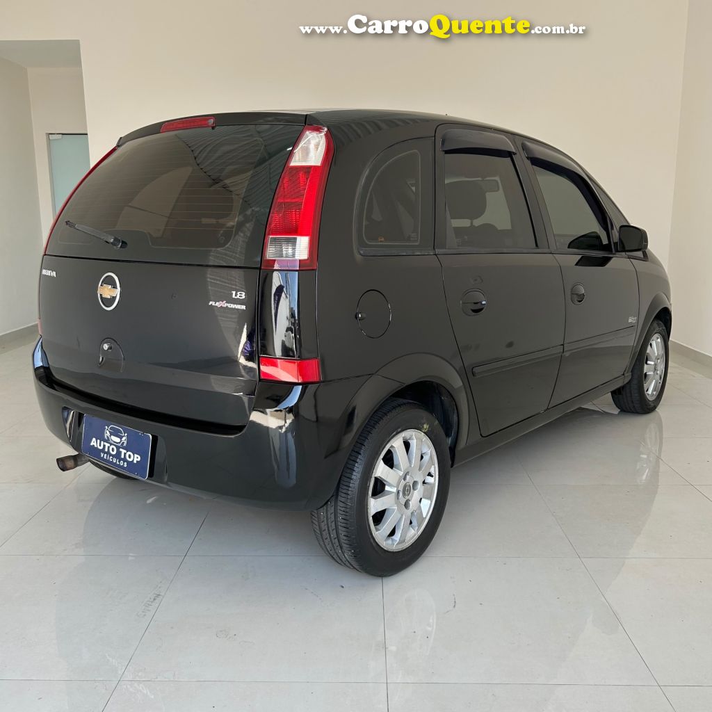 CHEVROLET   MERIVA MAXX 1.8 MPFI 8V FLEXPOWER   PRETO 2008 1.8 FLEX - Loja