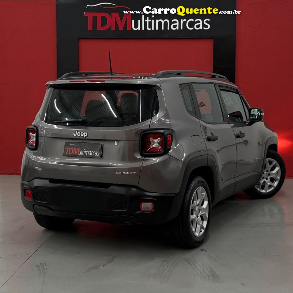 JEEP   RENEGADE SPORT 1.8 4X2 FLEX 16V AUT.   CINZA 2018 1.8 FLEX - Loja
