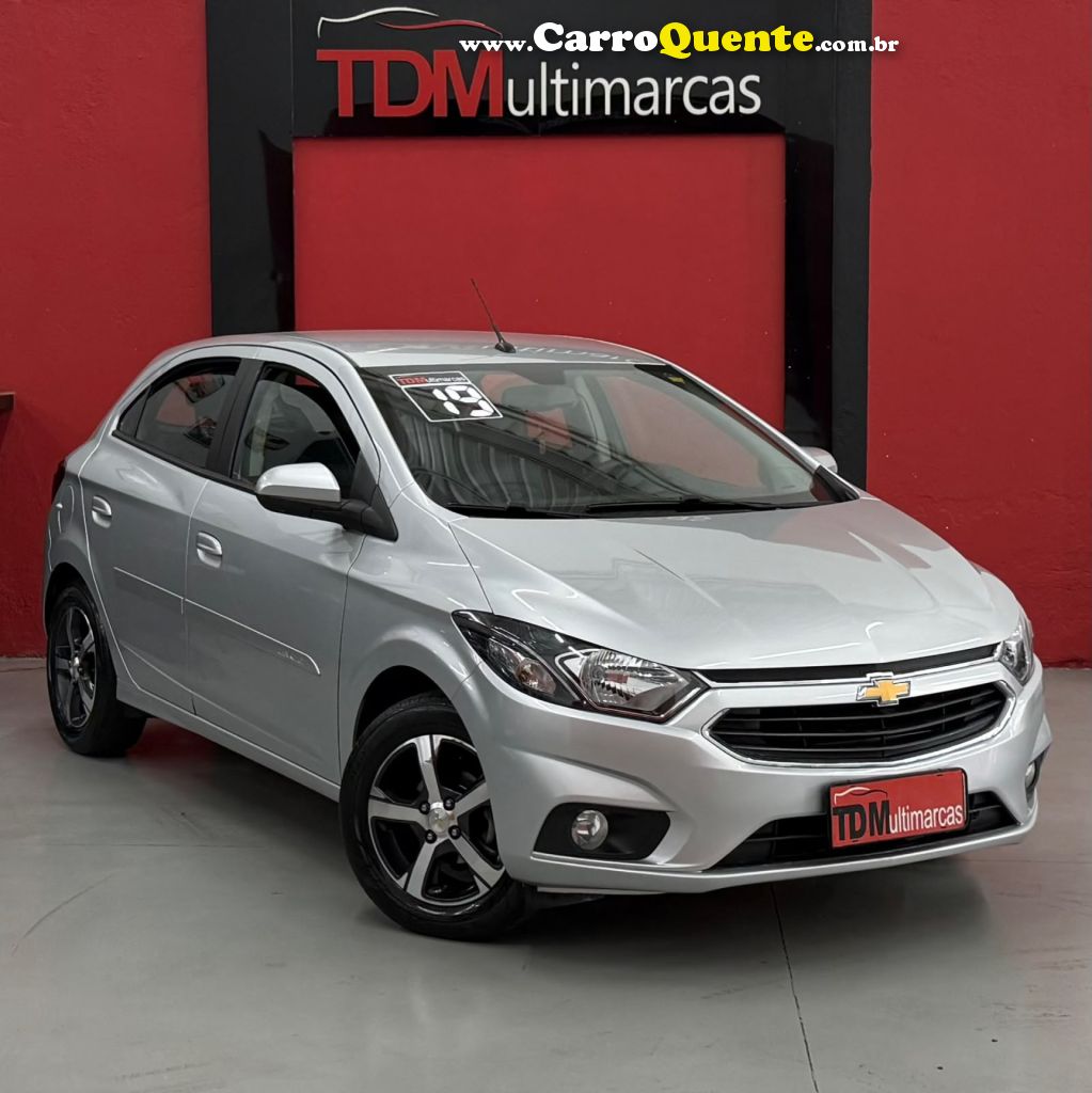 CHEVROLET   ONIX HATCH LTZ 1.4 8V FLEXPOWER 5P AUT.   PRATA 2019 1.4 FLEX - Loja