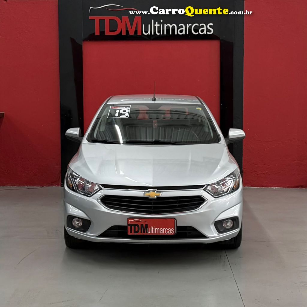 CHEVROLET   ONIX HATCH LTZ 1.4 8V FLEXPOWER 5P AUT.   PRATA 2019 1.4 FLEX - Loja
