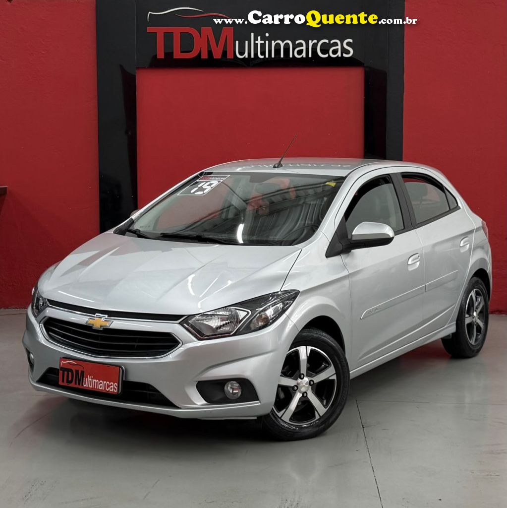 CHEVROLET   ONIX HATCH LTZ 1.4 8V FLEXPOWER 5P AUT.   PRATA 2019 1.4 FLEX - Loja