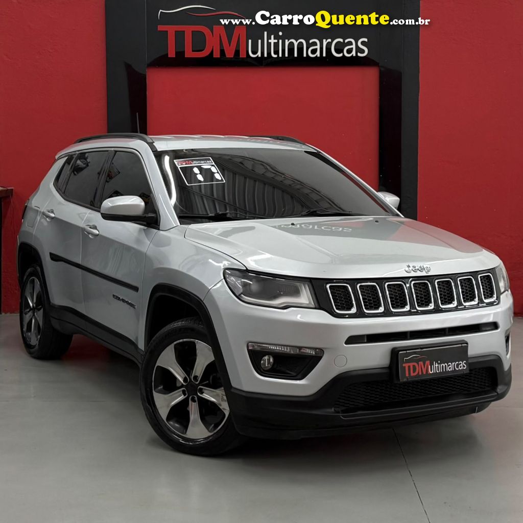 JEEP   COMPASS LONGITUDE 2.0 4X2 FLEX 16V AUT.   PRATA 2017 2.0 FLEX - Loja