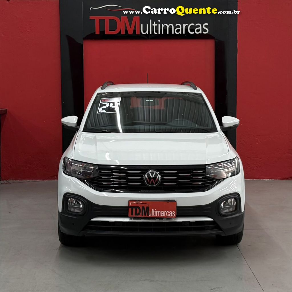 VOLKSWAGEN   T-CROSS 200 TSI 1.0  FLEX 12V 5P AUT.   BRANCO 2024 1.0 FLEX - Loja
