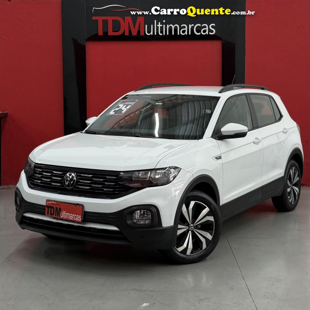 VOLKSWAGEN   T-CROSS 200 TSI 1.0  FLEX 12V 5P AUT.   BRANCO 2024 1.0 FLEX - Loja