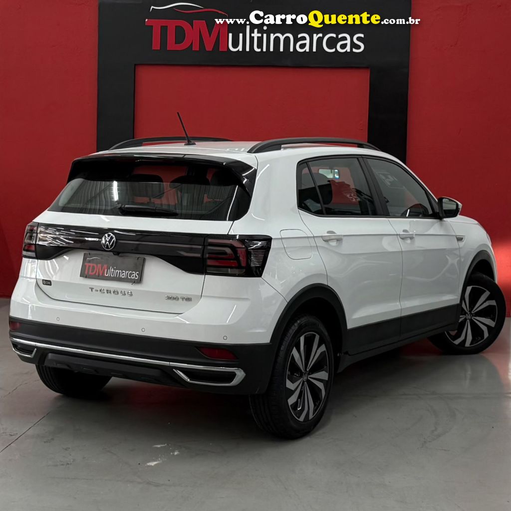 VOLKSWAGEN   T-CROSS 200 TSI 1.0  FLEX 12V 5P AUT.   BRANCO 2024 1.0 FLEX - Loja