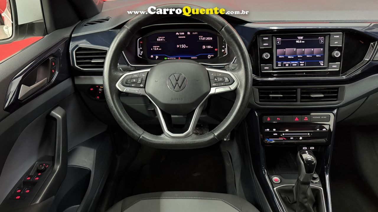 VOLKSWAGEN   T-CROSS 200 TSI 1.0  FLEX 12V 5P AUT.   BRANCO 2024 1.0 FLEX - Loja