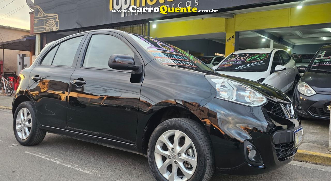 NISSAN   MARCH SV 1.6 16V FLEXSTART 5P MEC.   PRETO 2018 1.6 FLEX - Loja