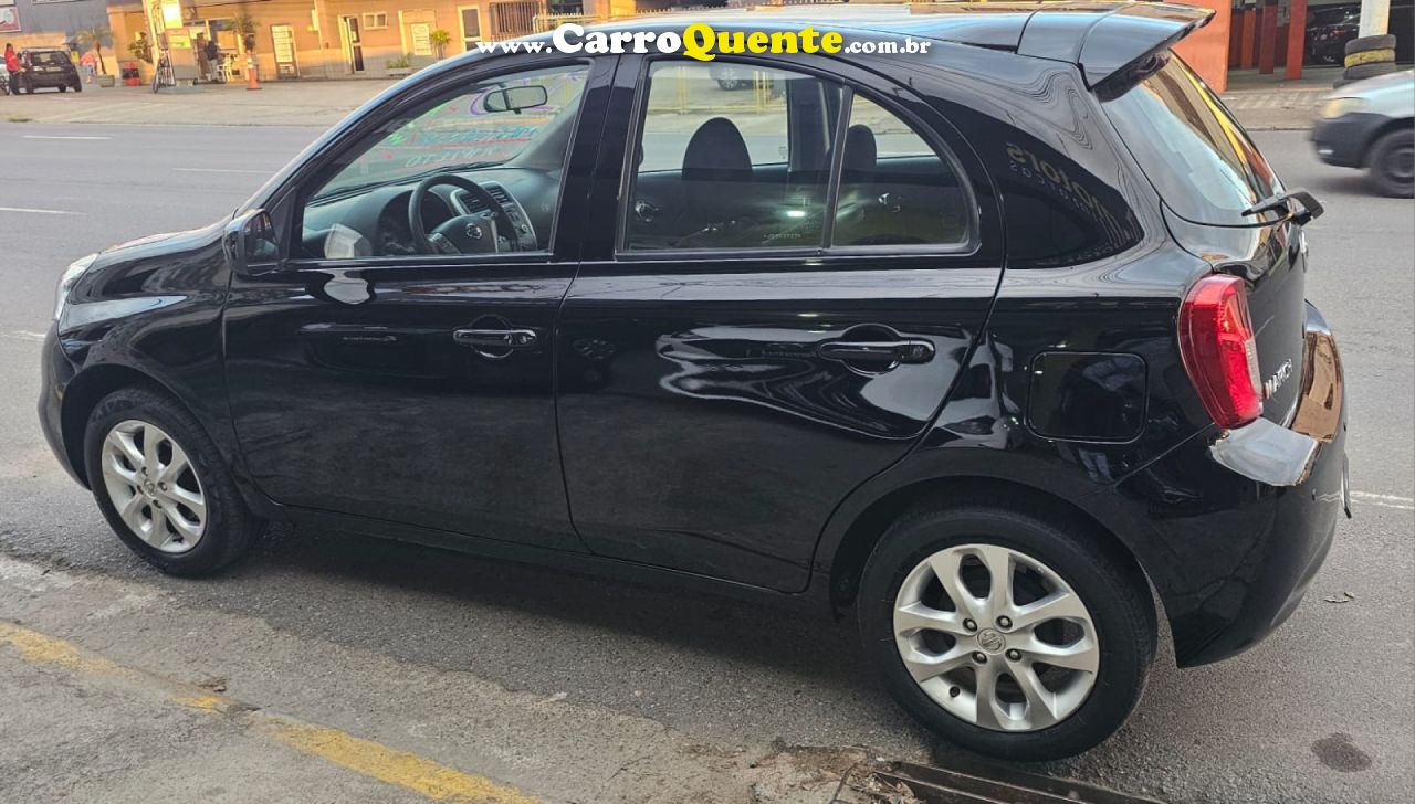 NISSAN   MARCH SV 1.6 16V FLEXSTART 5P MEC.   PRETO 2018 1.6 FLEX - Loja