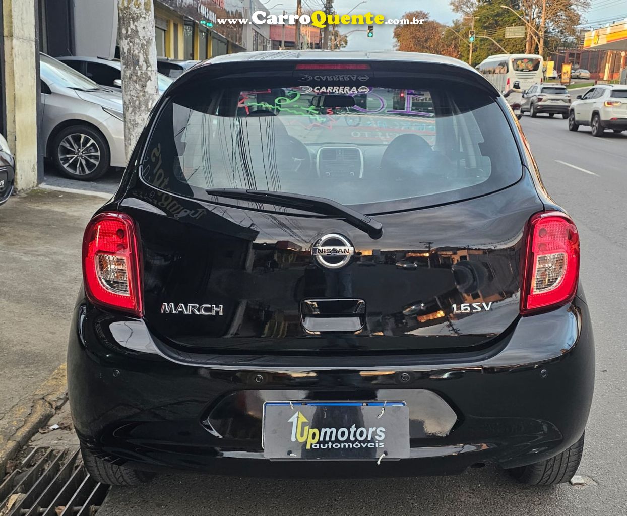 NISSAN   MARCH SV 1.6 16V FLEXSTART 5P MEC.   PRETO 2018 1.6 FLEX - Loja