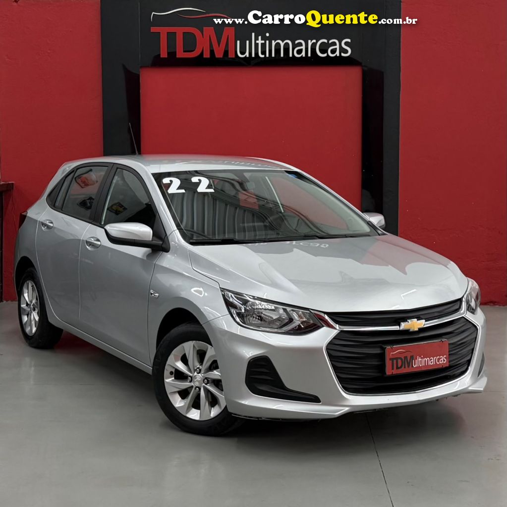 CHEVROLET   ONIX HATCH 1.0 12V FLEX 5P MEC.   PRATA 2022 1.0 FLEX - Loja