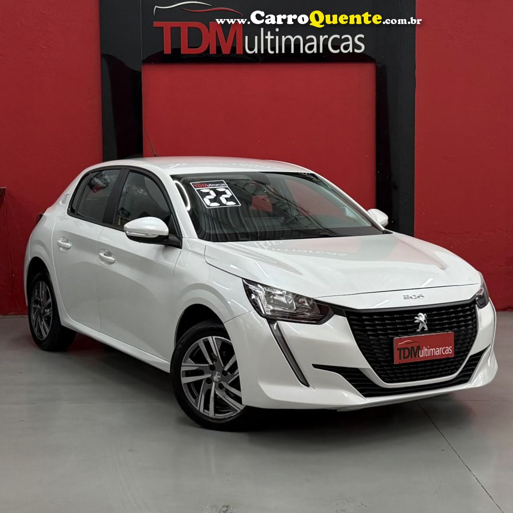 PEUGEOT   208 ALLURE 1.6 FLEX 16V 5P AUT.   BRANCO 2022 1.6 FLEX - Loja
