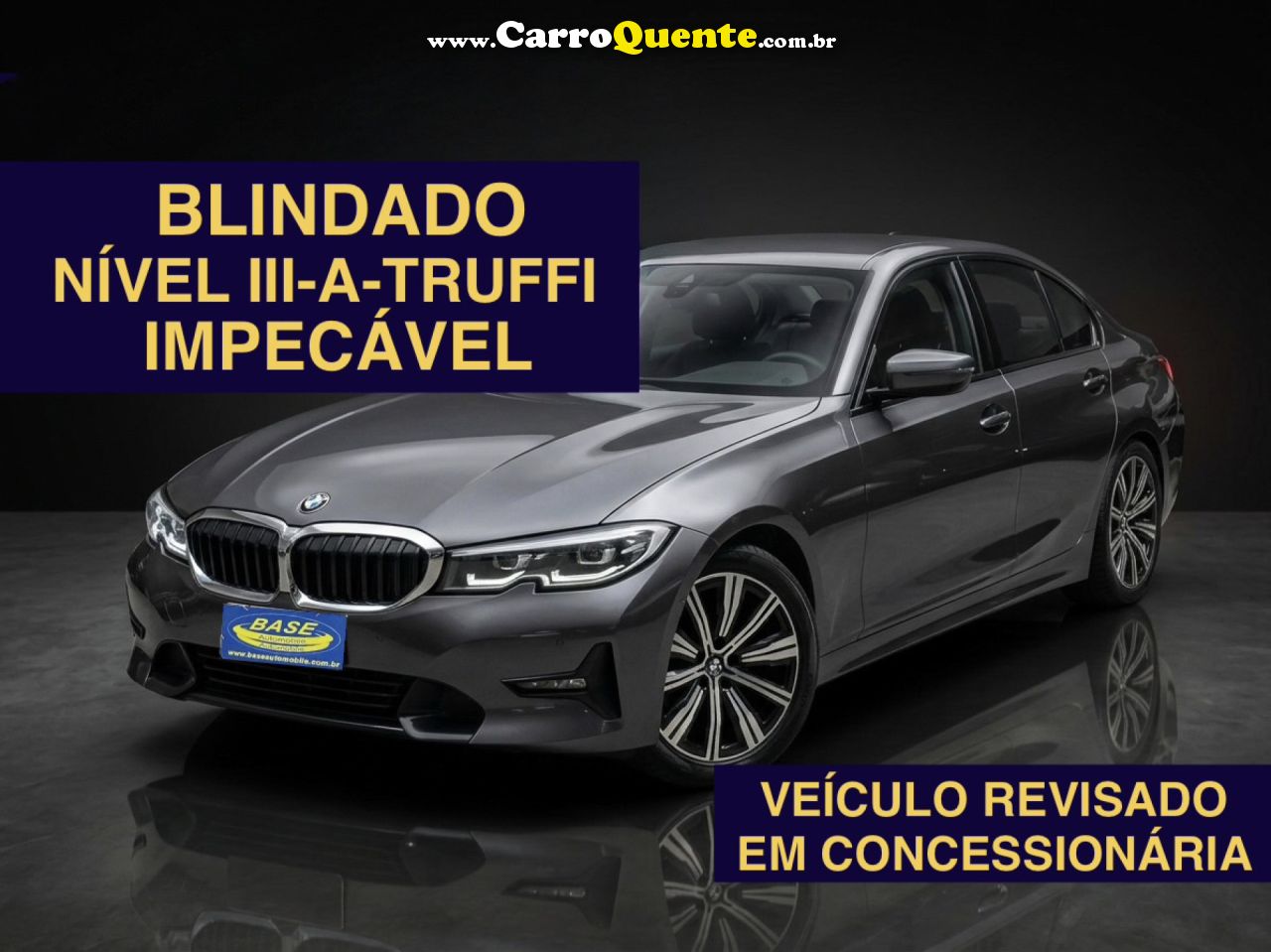 BMW   320IA 2.0 TURBOACTIVEFLEX 16VGP  4P   CINZA 2021 2.0 T GASOLINA - Loja