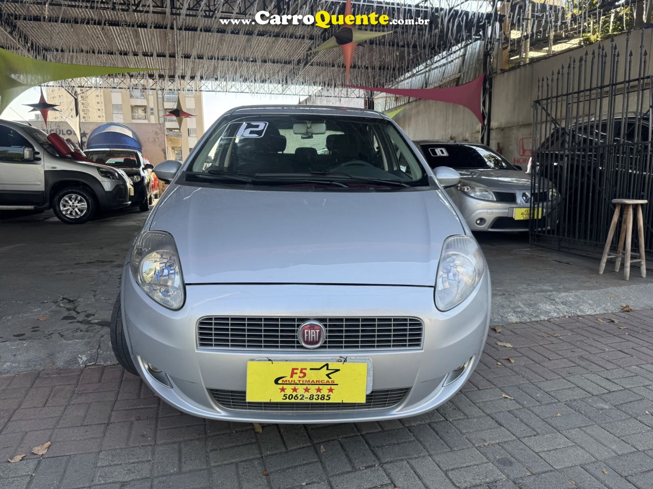 FIAT   PUNTO ESSENCE 1.6 FLEX 16V 5P   PRATA 2012 1.6 FLEX - Loja