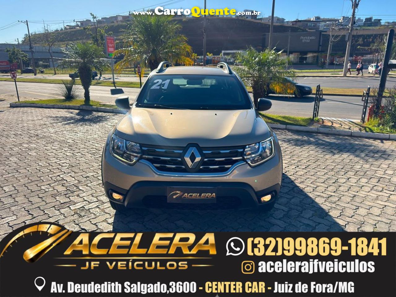 RENAULT   DUSTER ZEN 1.6 16V FLEX MEC.   BEGE 2021 1.6 FLEX - Loja