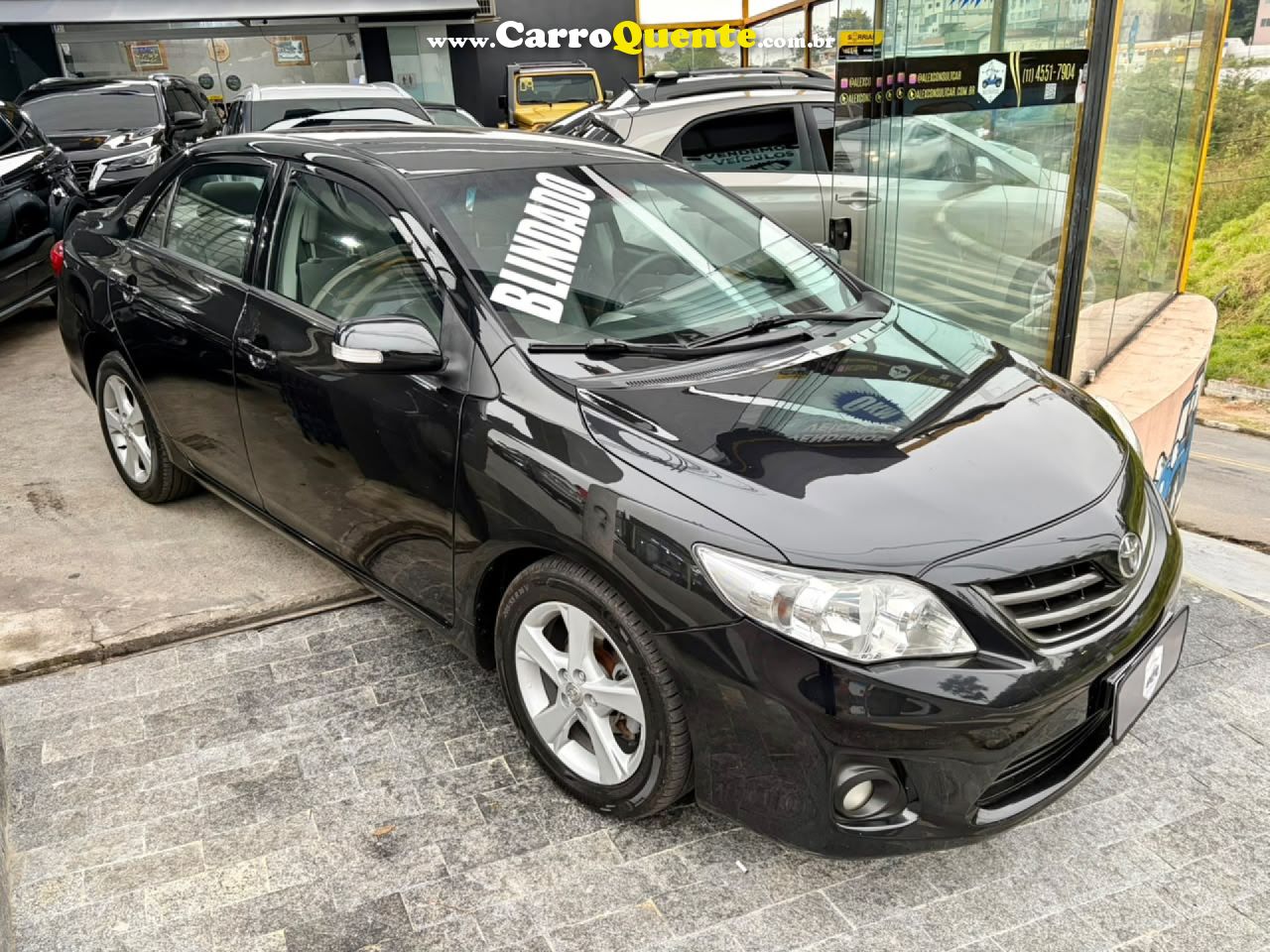TOYOTA   COROLLA XEI 2.0 FLEX 16V AUT.   PRETO 2013 2.0 FLEX - Loja
