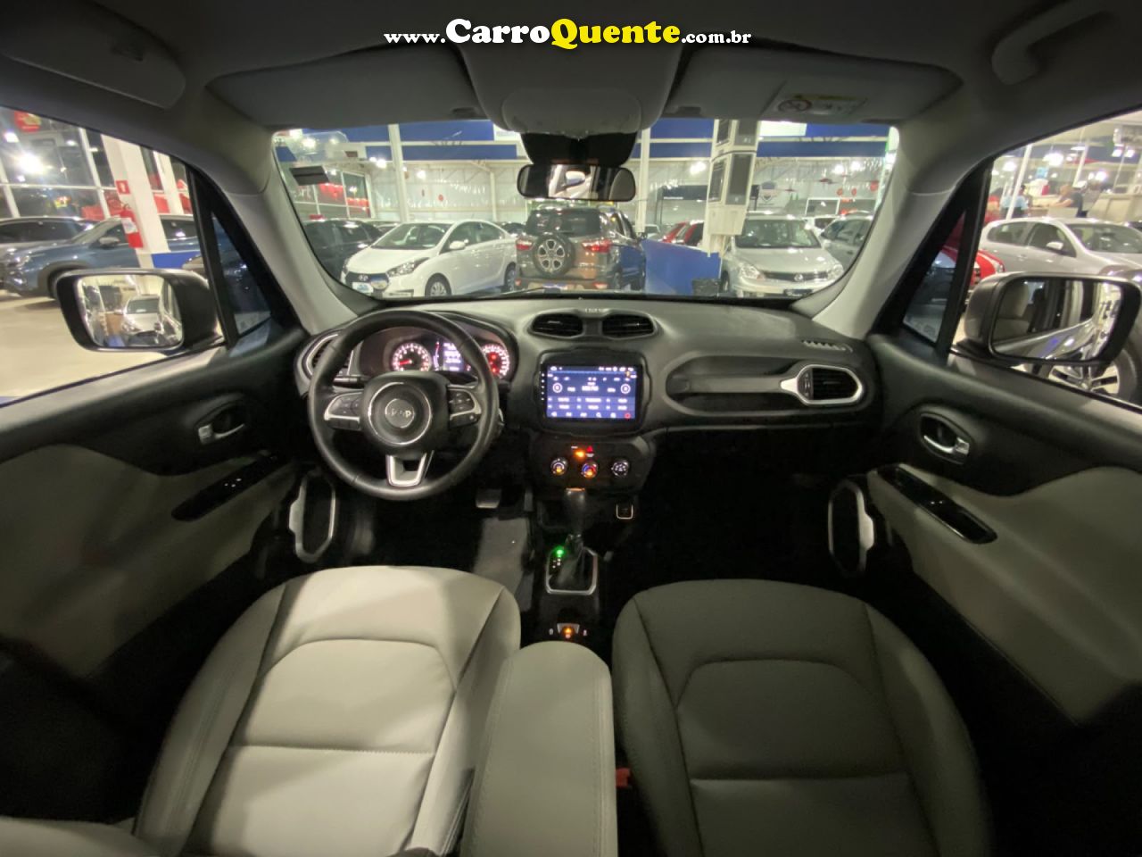 JEEP   RENEGADE1.8 4X2 FLEX 16V AUT.(PCD)   PRETO 2019 1.8 FLEX - Loja