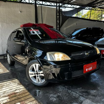 CHEVROLET   CORSA HAT. JOY 1.0 1.0 FLEXPOWER 8V 5P   PRETO 2008 1.0 FLEX