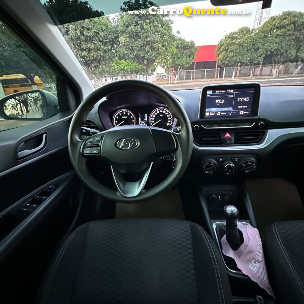 HYUNDAI   HB20S VISION 1.0 FLEX 12V MEC.   CINZA 2022 1.0 FLEX - Loja