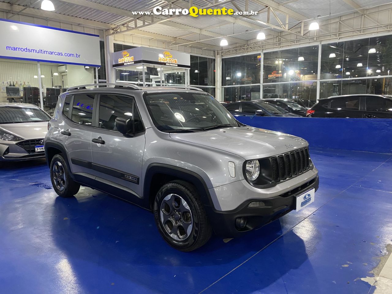 JEEP   RENEGADE1.8 4X2 FLEX 16V AUT.   PRATA 2019 1.8 FLEX - Loja