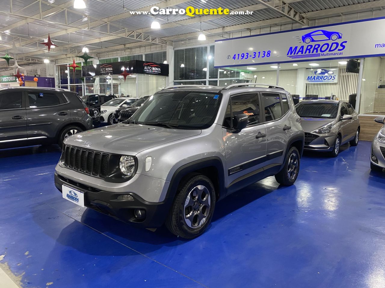 JEEP   RENEGADE1.8 4X2 FLEX 16V AUT.   PRATA 2019 1.8 FLEX - Loja