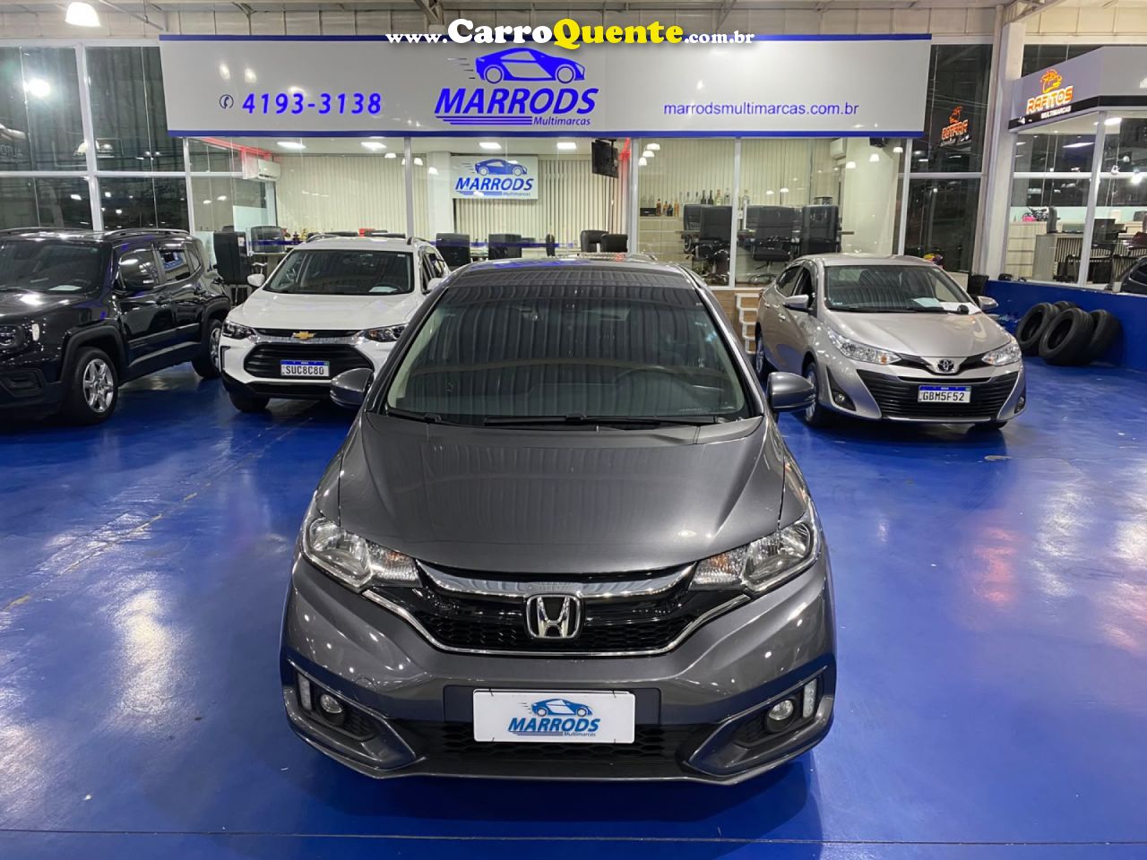 HONDA   FIT EXSEX 1.5 FLEXFLEXONE 16V 5P AUT.   CINZA 2021 1.5 FLEX - Loja